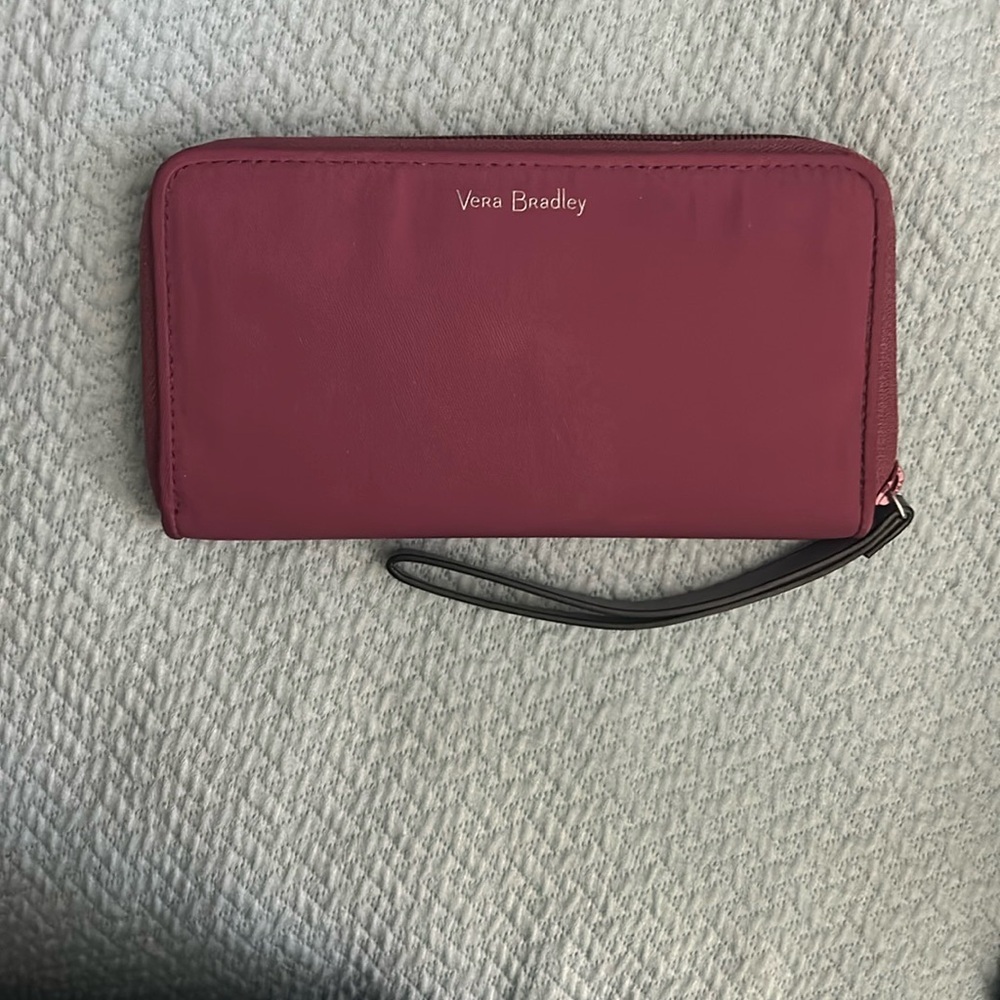 NWOT Vera Bradley Burgundy Wallet